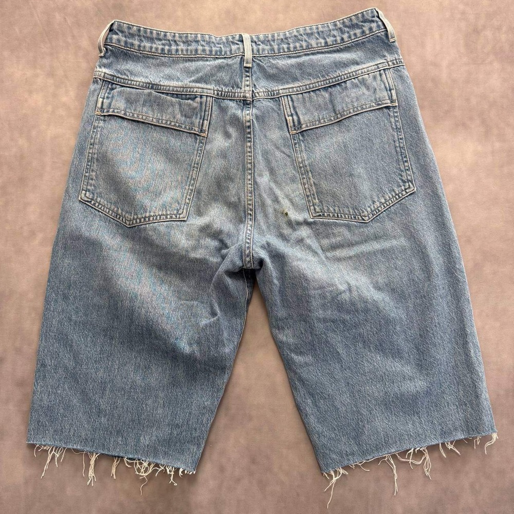 Citizen Of Humanity Denim Cargo Shorts Womens Light Wash Y2K Skater Jorts - Picture 10 of 12